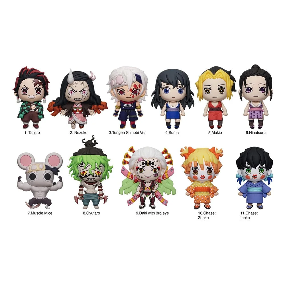 Demon Slayer: Kimetsu no Yaiba 3D PVC Bag Clips Series 6 Blind Bag - 1 Unidade